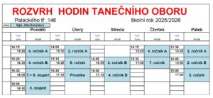rozvrh Doležalová 25-26