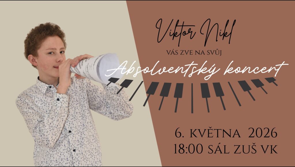 plakát absolventský koncert Nikl