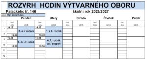 rozvrh VO Kobza